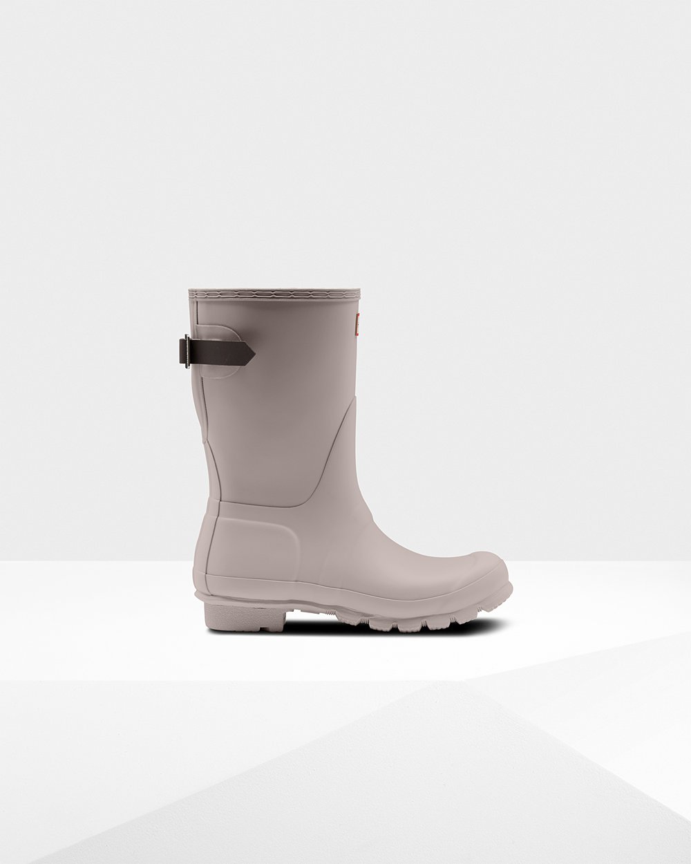 Galochas Curtas Hunter Feminina Cinzentas - Original Back Adjustable - 10NYSGUWF
